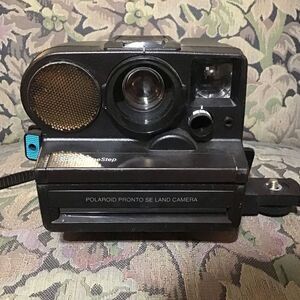 Polaroid Pronto, SE sonar, one step land, camera with tripod mount